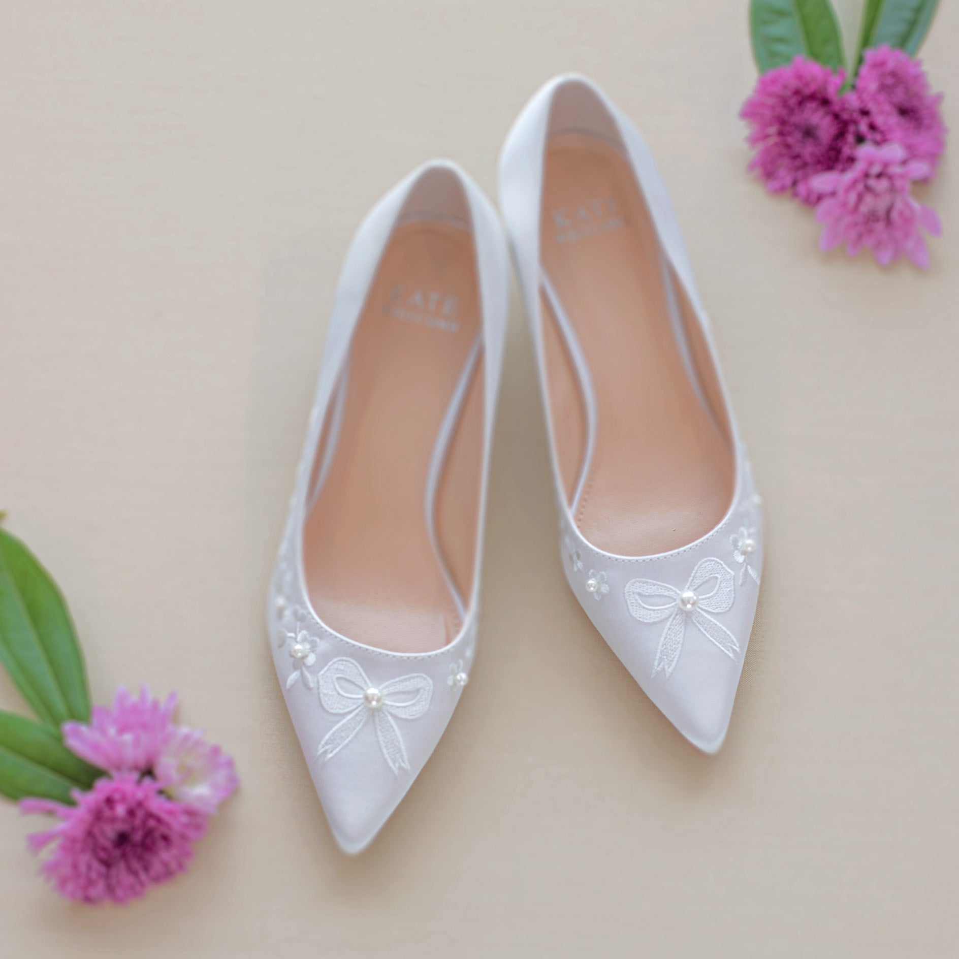Pretty Wedding Shoes With Kitten Heels | Evie Ivory | Kate Whitcomb Bridal Shoes 8 Pretty Wedding Shoes With Kitten Heels | Evie Ivory | Kate Whitcomb Bridal Shoes 8