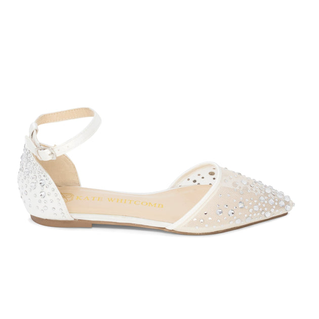 Kate Wedding Flats Elle Ivory Comfortable Wedding Flats