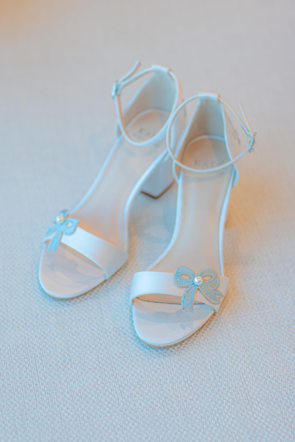 short wedding dress blue shoes Tea Length Wedding Dress With Vans Shoes Blue Wedding Shoes And A Tea Length Dress For A Charming Spring