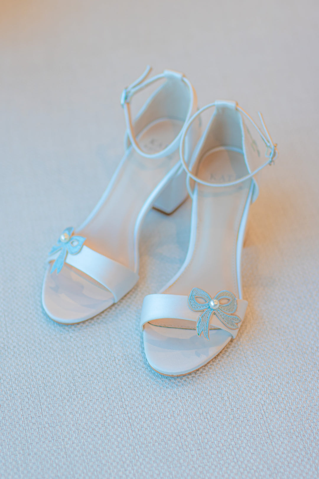 Kate Whitcomb Wedding Shoes Low Heel| Bleu blue Comfortable