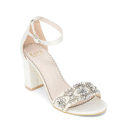 Wedding Shoes Block Heel - Lucy Ivory - Kate Whitcomb Shoes