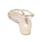 Aerin Light Gold -Bridal Shoes Pearl and Rhinestone - Kate Whitcomb Shoes
