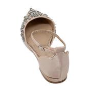 Madison Blush -Bridal Shoes Pearl and Rhinestone - Kate Whitcomb Shoes