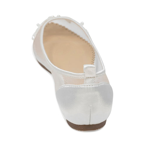 Bridal Shoes Lace Flats - Avery Ivory - Kate Whitcomb Shoes