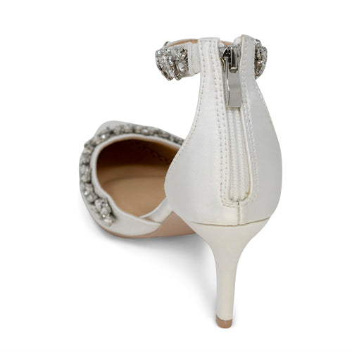 Wedding Shoes - Milly Ivory Bridal Heels - Kate Whitcomb Shoes
