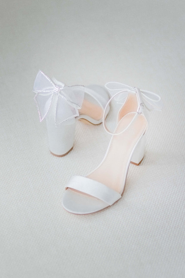Kate Whitcomb Wedding Block Heels | Laura Ivory | Comfortable Block ...