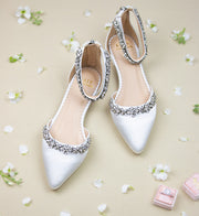 Megan Ivory -Bridal Shoes Rhinestone - Kate Whitcomb Shoes